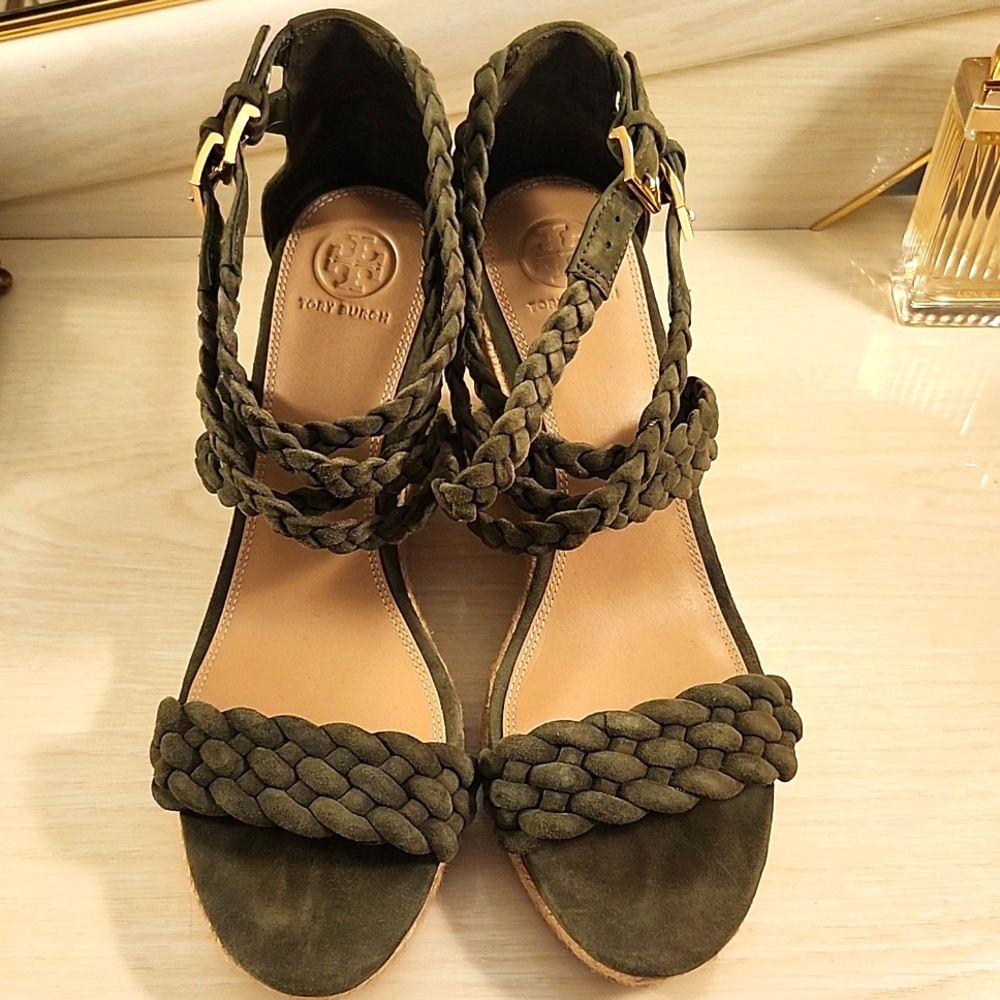Tory Burch Green Suede Espidrilles - Picture 5 of 14